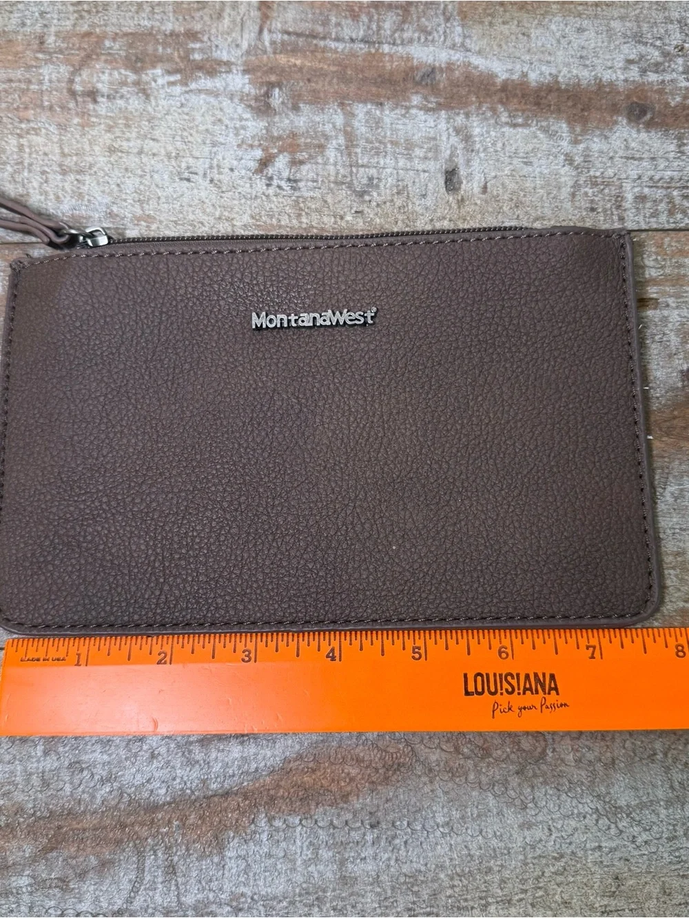 Montana West Brown Wristlet Wallet